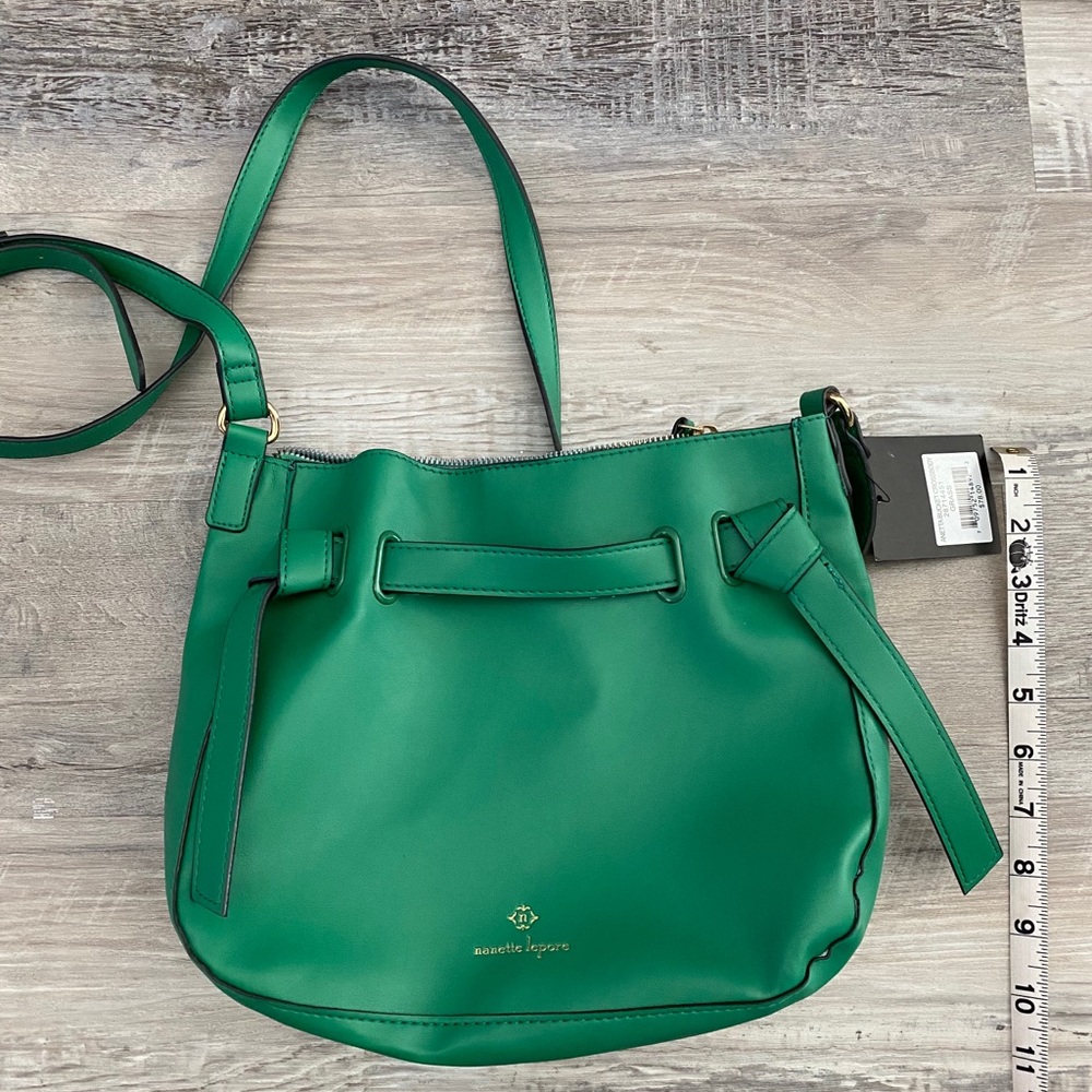 Green Vegan Leather Handbag